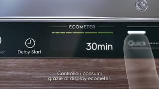 Lavastoviglie Electrolux Comandi Sliding QuickSelect Livello 4 [upl. by Naesyar]