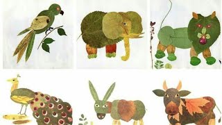 Leaf Craft Ideas for School Project [upl. by Iran]