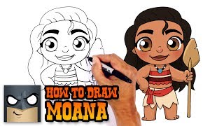 How to Draw Moana  Disney [upl. by Suzann]