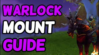 WoW Classic Warlock Dreadsteed Mount Guide  TBC Blood elf included [upl. by Lleumas]