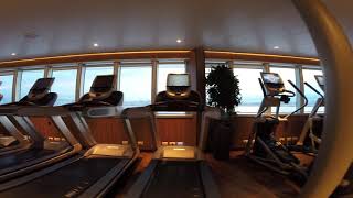 Holland America Koningsdam Lido Deck  Gym and Spa Review [upl. by Holland]