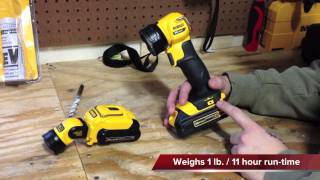 DeWALT DCL040 20V MAX Lithium Ion LED Work Light [upl. by Gilberto730]