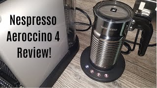 Nespresso Aeroccino 4 Milk Frother Review  Worth upgrading from the Aeroccino 3 [upl. by Koloski642]