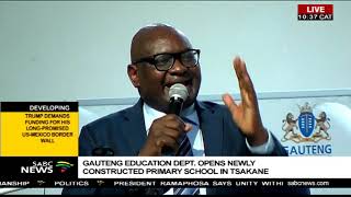 Gauteng education dept opens newly constructed primary school in Tsakane [upl. by Ynaffets]