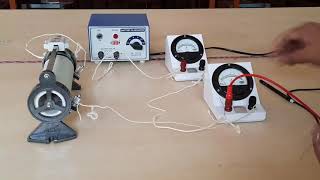 To determine resistivity of given wire by plotting a graph for potential difference versus current [upl. by Orat]