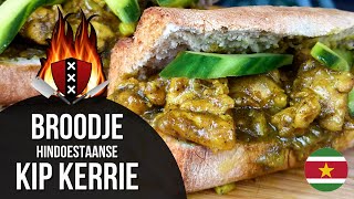 Broodje KipKerrie Masala  17  Chicken Curry Sandwich 🇸🇷 [upl. by Fougere595]