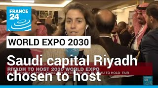 Saudi capital Riyadh chosen to host World Expo 2030 • FRANCE 24 English [upl. by Zirkle162]