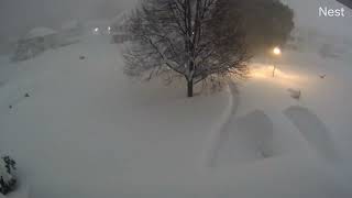 6 FEET OF SNOW TIMELAPSE [upl. by Artenak]