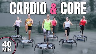 40 MIN Trampoline CARDIO Workout  JUMPSPORT Rebounder  Strength  Core [upl. by Julie]