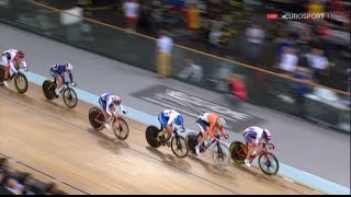 Eliminacion Europeo Pista Paris 20102016 elimination track [upl. by Enidan]