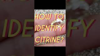 CITRINE CRYSTAL REAL VS FAKE  HOW TO IDENTIFY NATURAL CITRINE GEMSTONE SHORTS CRYSTALS [upl. by Enelyt206]