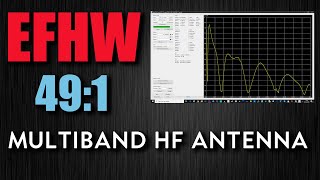 491 End Fed Half Wave MultiBand HF Antenna 80m  10m [upl. by Jared]