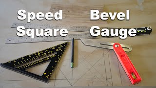 How to Use A Speed Square and Bevel Gauge to Find Angles in Woodworking [upl. by Ignatz730]