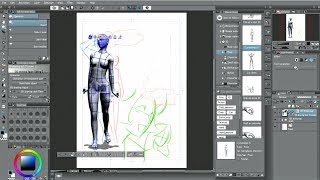 CLIP STUDIO PAINT useful features  3D drawing figures [upl. by Petrick269]