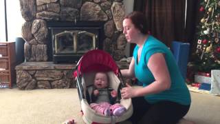 Infant car seat how to loosen and tighten straps [upl. by Apps597]