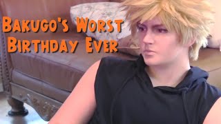 Bakugos WORST Birthday Ever TodoBakuDeku  My Hero Academia Cosplay [upl. by Akimit]