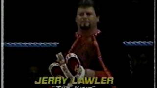 Jerry The King Lawler vs Kerry Von Erich [upl. by Sadye516]