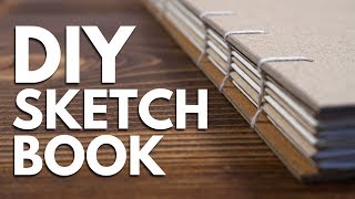 DIY SKETCHBOOK  Making a Sketchbook amp Drawing in it [upl. by Iharas968]