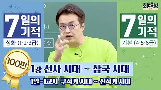 별별기적 1교시 구석기 시대신석기 시대  1일 선사 시대삼국 시대｜7일의 기적 [upl. by Yenetruoc218]