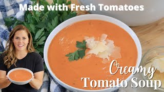 Homemade Creamy Tomato Soup Recipe [upl. by Knowlton]