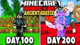 I Survived 200 Days in Ancient Greece on Minecraft Heres What Happened [upl. by Herzen]