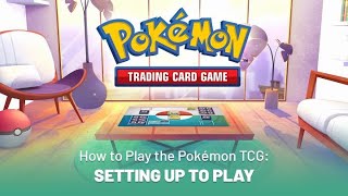 How to Play the Pokémon TCG Setting Up to Play [upl. by Eirrok]