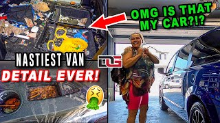 Deep Cleaning a SUPER NASTY Minivan  INSANE 15 Hour Detailing Transformation  The Detail Geek [upl. by Brandais140]