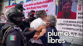 Líder de concesionarios de verificentros es detenido mientras se manifestaba [upl. by Lifton793]