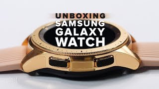 Samsung Galaxy Watch Rose Gold unboxing [upl. by Lough]