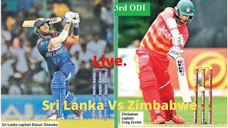 Zimbabwe Vs Sri Lanka  Live Cricket [upl. by Pembroke]