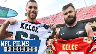 Jason and Travis Kelce Close Brothers Who are Both Different and Alike  NFL Films Presents [upl. by Eba]