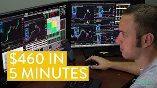 LIVE Day Trading  How I Made 460 in 5 Minutes from start to finish [upl. by Reitrac]