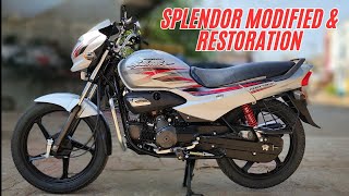 Splendor modified  Hero Honda splendor Restoration [upl. by Sandstrom913]