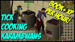 Tick Cooking Karambwans Start to Finish Setup [upl. by Dareece]