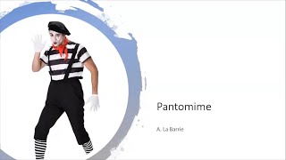 Pantomime  Definition and qualities  Anderson La Barrie [upl. by Menides374]