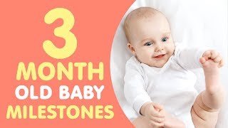 3 Months Old Baby Milestones [upl. by Ahsienot702]