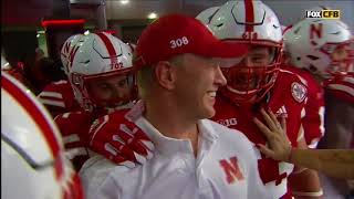 Scott Frosts First Tunnel Walk As Husker Coach [upl. by Michi346]