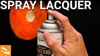 Applying a Spray Lacquer Finish Woodturning Howto [upl. by Dey]