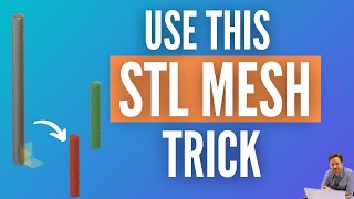 Split STL in Fusion 360 How To Edit Meshes [upl. by Dnyletak]