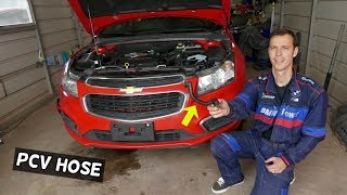 PCV HOSE REPLACEMENT CHEVROLET CRUZE CHEVY SONIC VACUUM LEAK FIX [upl. by Ameehs593]