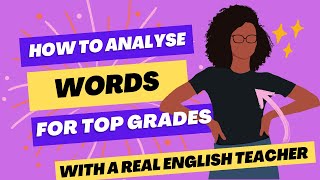 How to analyse word choice semantic field and lexical field in English to GCSE Grade 9 [upl. by Lavine]