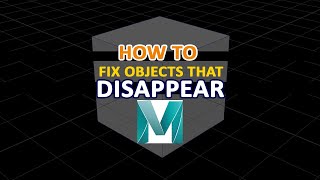 How to fix objects that disappear when zooming in or out in Autodesk Maya shorts [upl. by Swerdna]