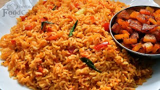 Tomato Rice Recipe Quick and Tasty Thakkali Sadam [upl. by Drawde944]