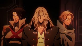 Alucard Trevor and Sypha VS Dracula 13  Castlevania S2 [upl. by Ronn459]