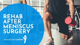 Rehab after Meniscus surgery  Exercise Videos for Meniscus Rehab [upl. by Nicoli]