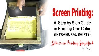 Screen Printing A Step by Step guide in Printing [upl. by Ahsekim]