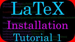 LaTeX Tutorial 1  Installation amp Editor Theme Book amp Report Writing [upl. by Atnomed]