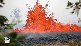 WATCH Lava erupts from Kilauea volcano in Lower Puna Hawaii [upl. by Teodor]