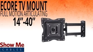 How To Install A Full Motion Articulating TV Mount For TVs Between 14quot To 40quot 17415001 [upl. by Irv301]