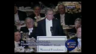 George W Bushs Al Smith dinner speech 2000 FUNNY [upl. by Higginson]